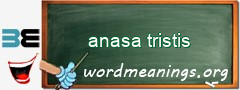 WordMeaning blackboard for anasa tristis